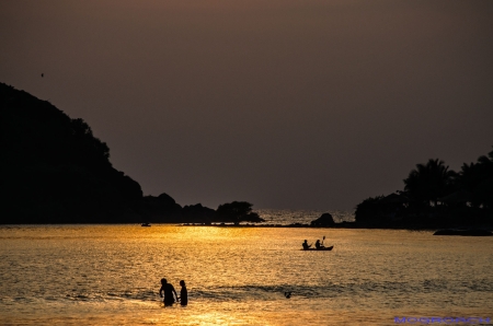 Palolem Beach Goa Indien