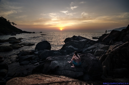 Palolem Beach Goa Indien