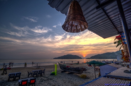 Palolem Beach Goa Indien