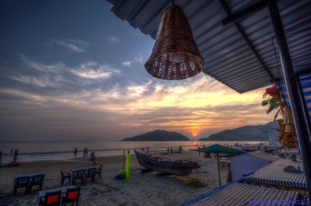 Palolem Beach Goa Indien