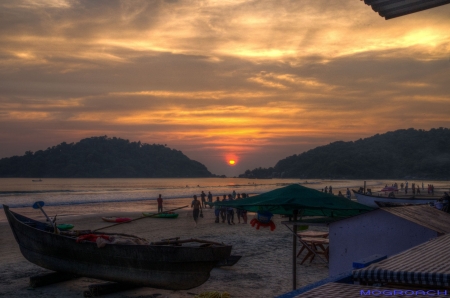 Palolem Beach Goa Indien