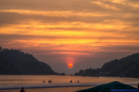 Palolem Beach Goa Indien