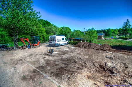 Mini-Haus-Baustelle