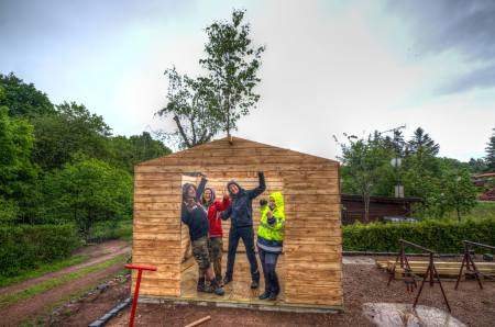 Mini-Haus-Baustelle